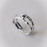 Double Trouble with Stone Ring